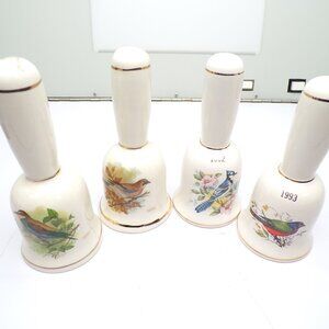 1991=1989=1992=1993 Antique Collectible Porcelain Bells